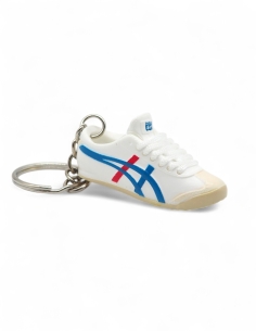 porte clé asics tiger bleu blanc rouge
