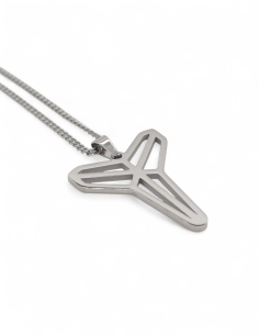 collier kobe bryant argenté black mamba 2