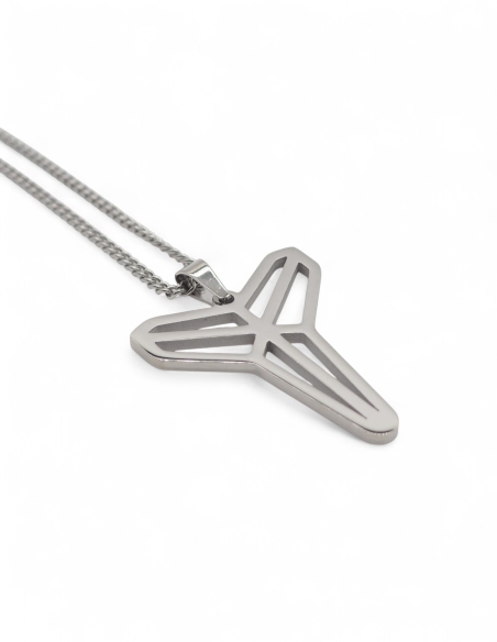 collier kobe bryant black mamba argenté collier kobe bryant black mamba argenté