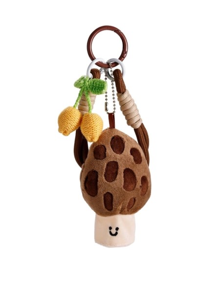 bijou de sac champignon citron en peluche