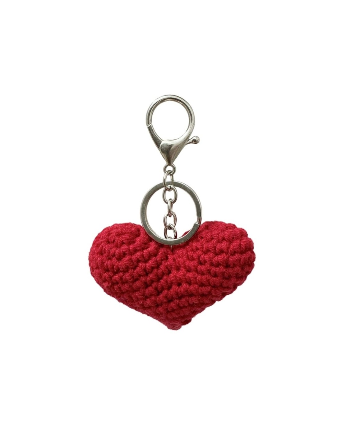 bijou de sac coeur en crochet