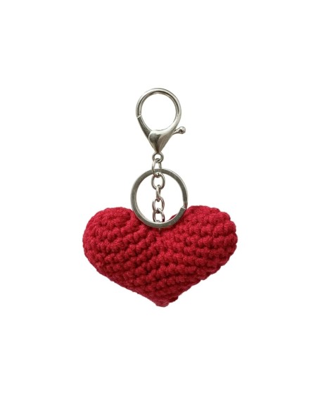 bijou de sac coeur en crochet