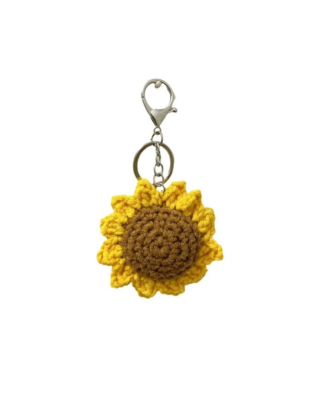 bijou de sac tournesol en crochet