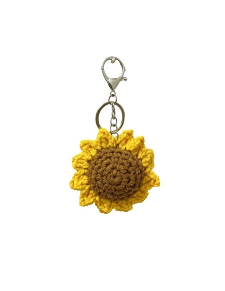 bijou de sac tournesol en crochet
