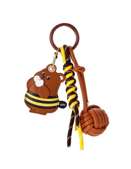 bijou de sac ours effet cuir