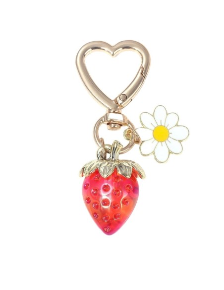 bijou de sac fraise doré