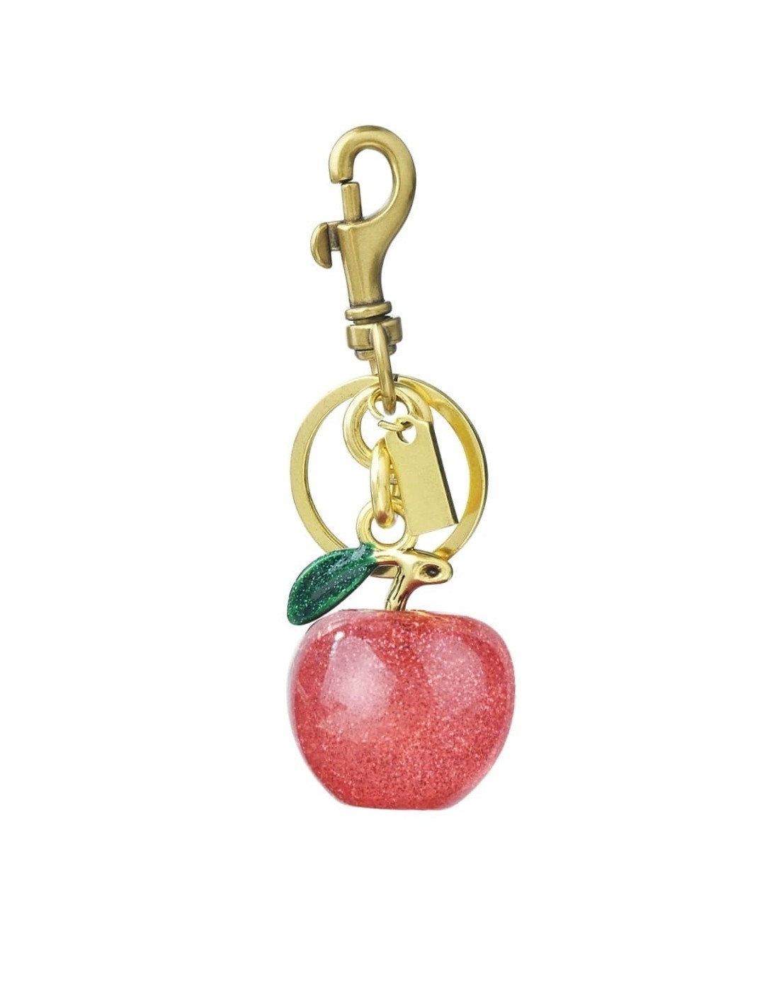 bijou de sac pomme rouge doré