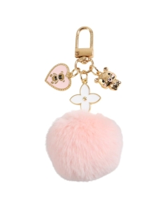 bijou de sac pompon rose