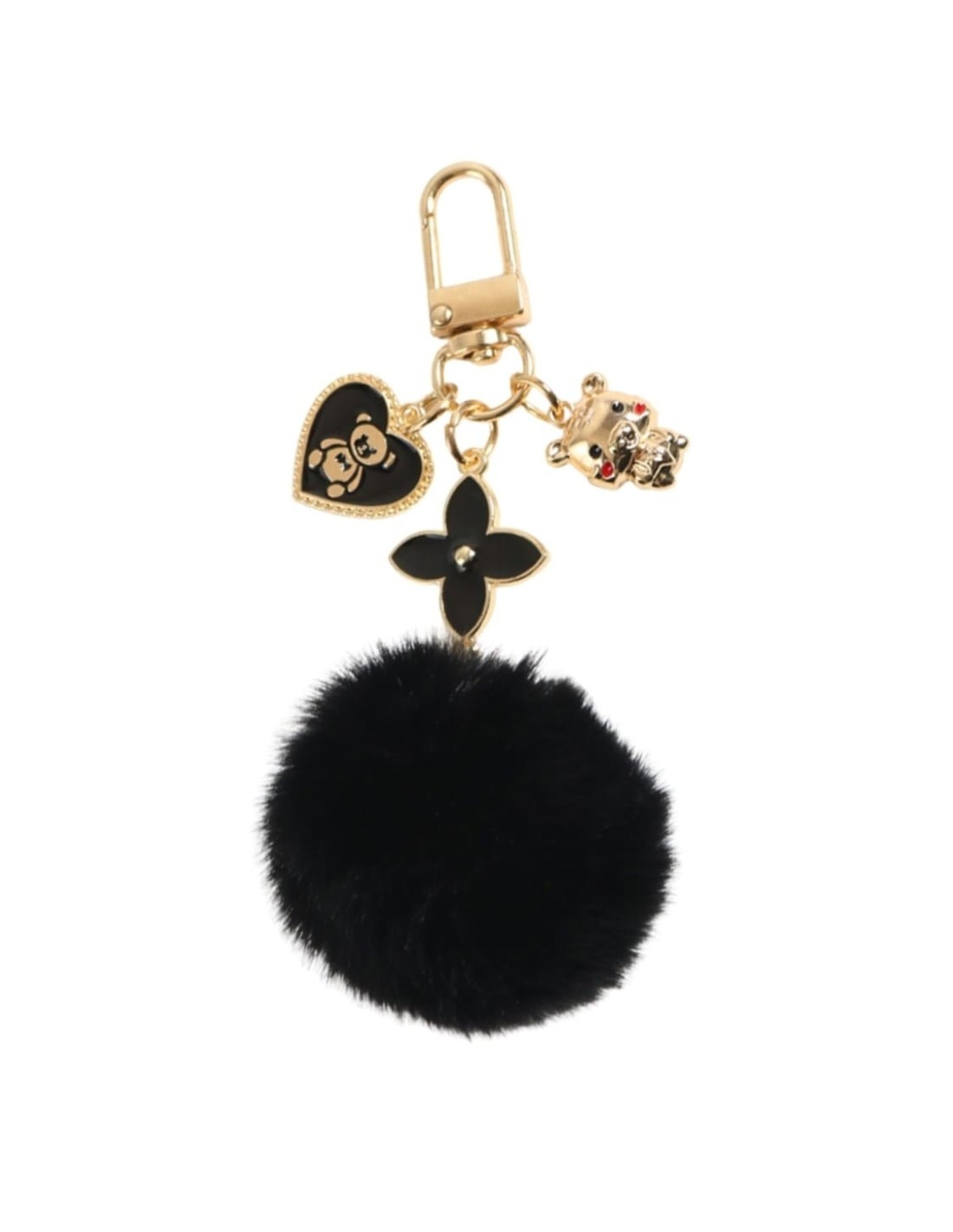 bijou de sac pompon rose