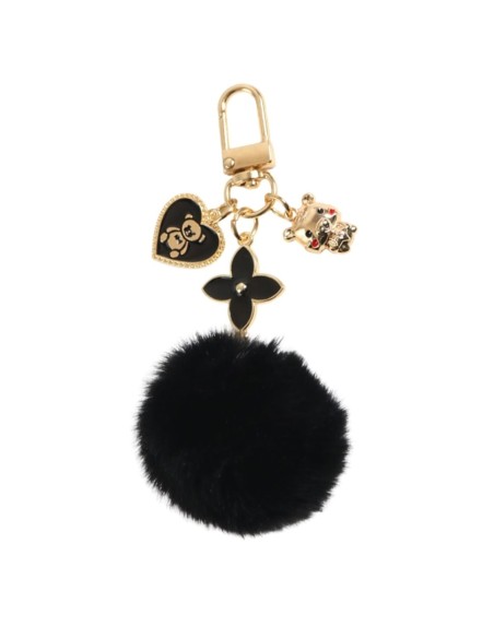 bijou de sac pompon noir