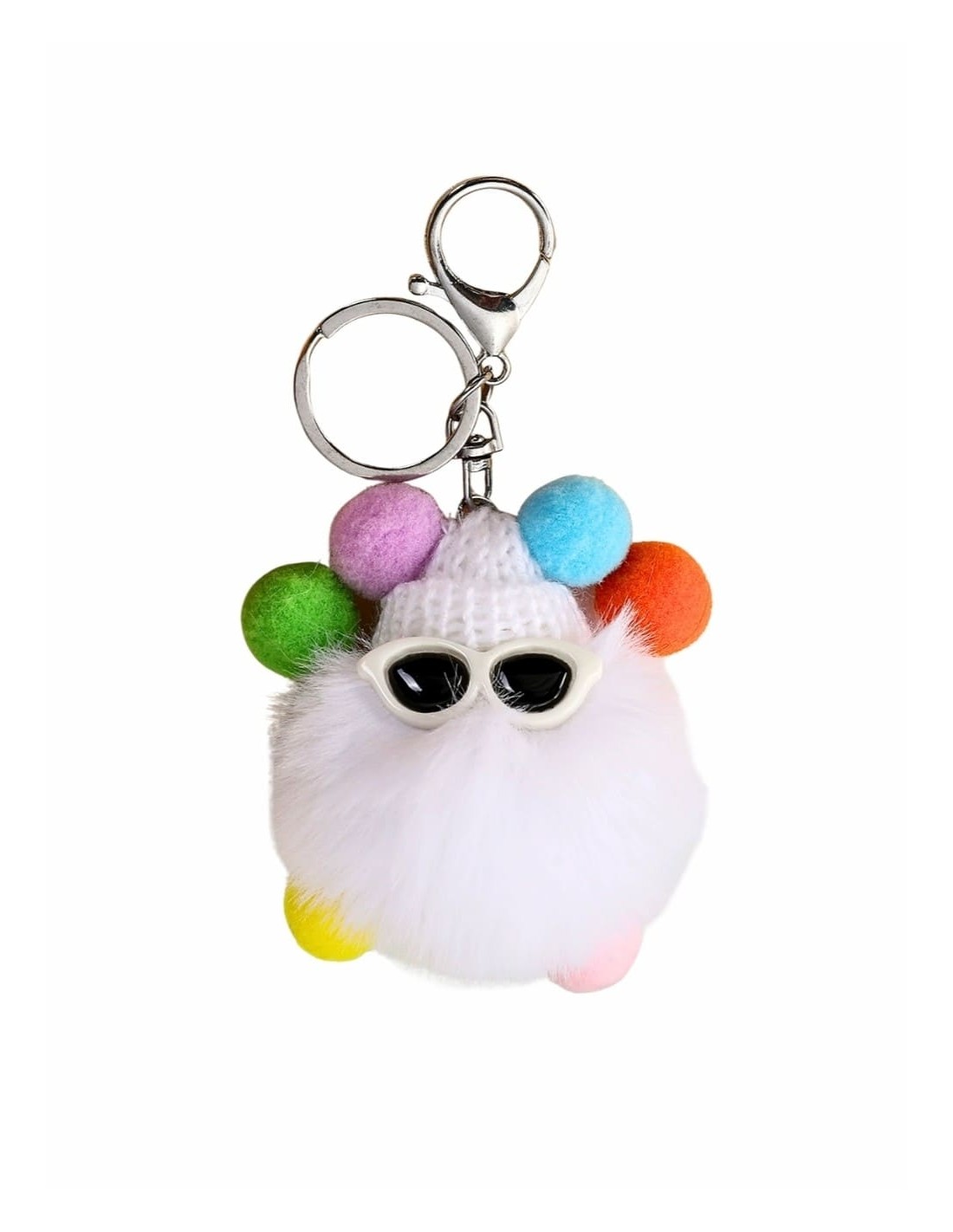 bijou de sac monstre a lunettes pompon