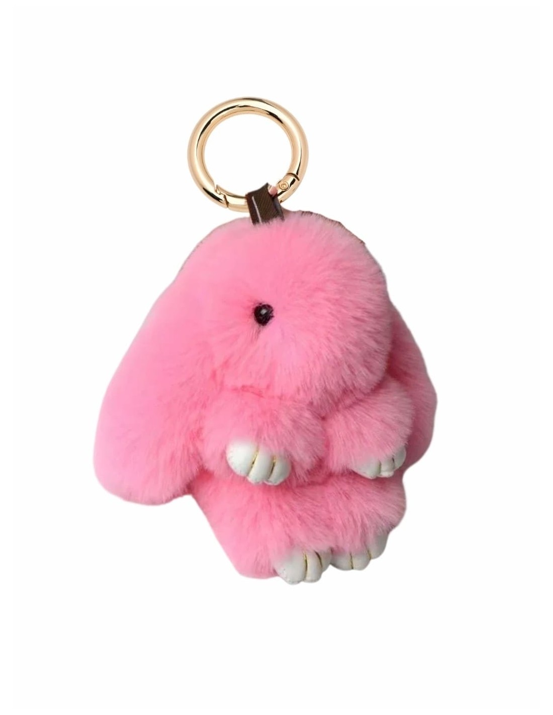 bijou de sac lapin marron en peluche