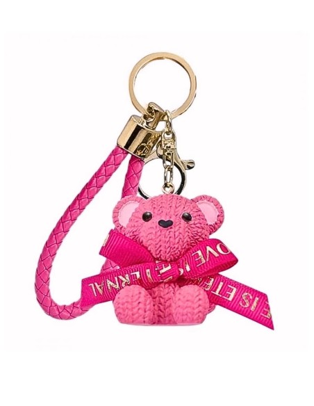 bijou de sac ours rose
