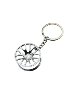 porte clé jante de voiture en metal