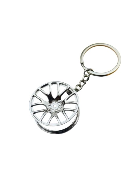 porte clé jante de voiture en metal