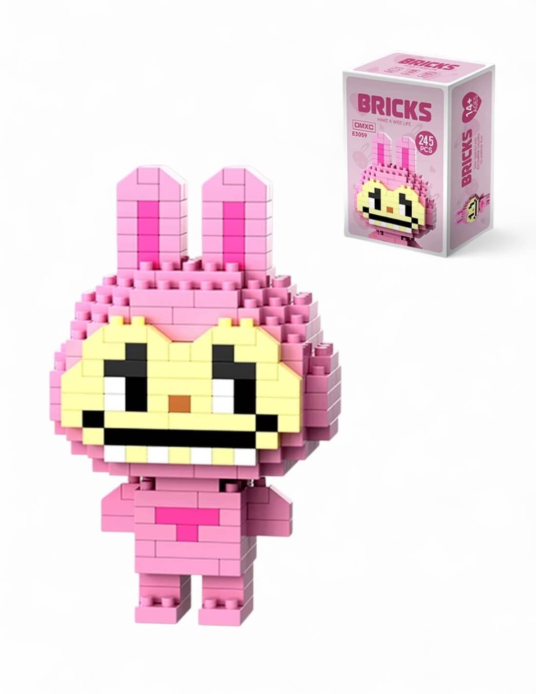 jeu de construction brique labubu jaune