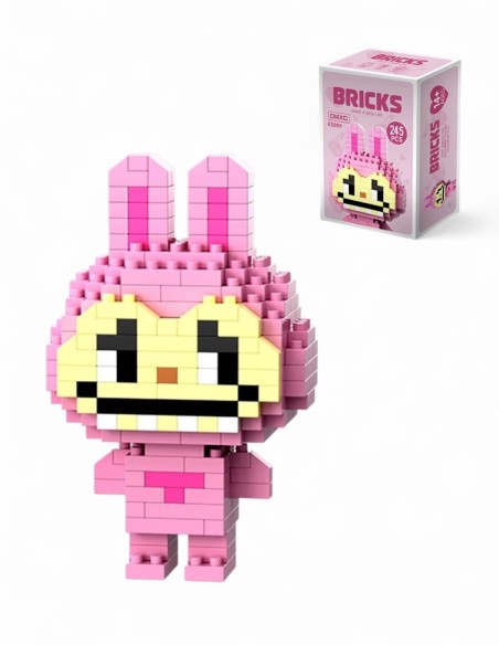 jeu de construction brique labubu rose