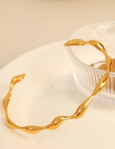 bracelet jonc doré 2