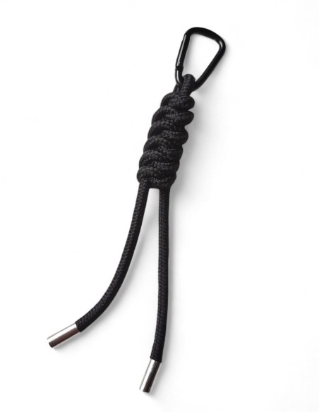 porte clé paracorde noir