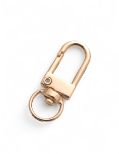 mousqueton pivotant metal arche dorée