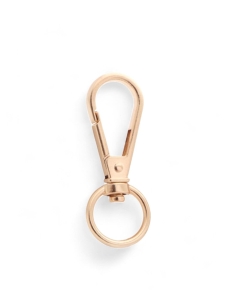 mousqueton pivotant metal argenté 2