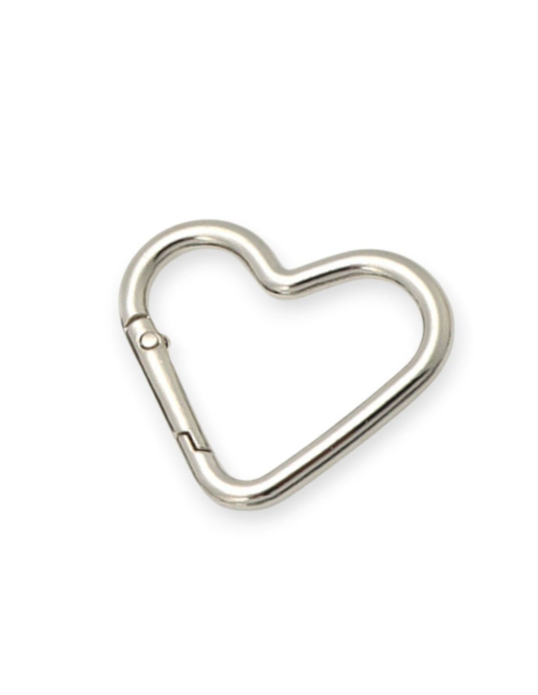 Mousqueton coeur metal doré