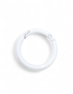 fermoir mousqueton rond bleu clair 2