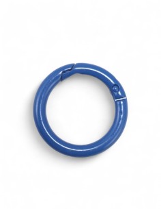 fermoir mousqueton rond bleu clair 2