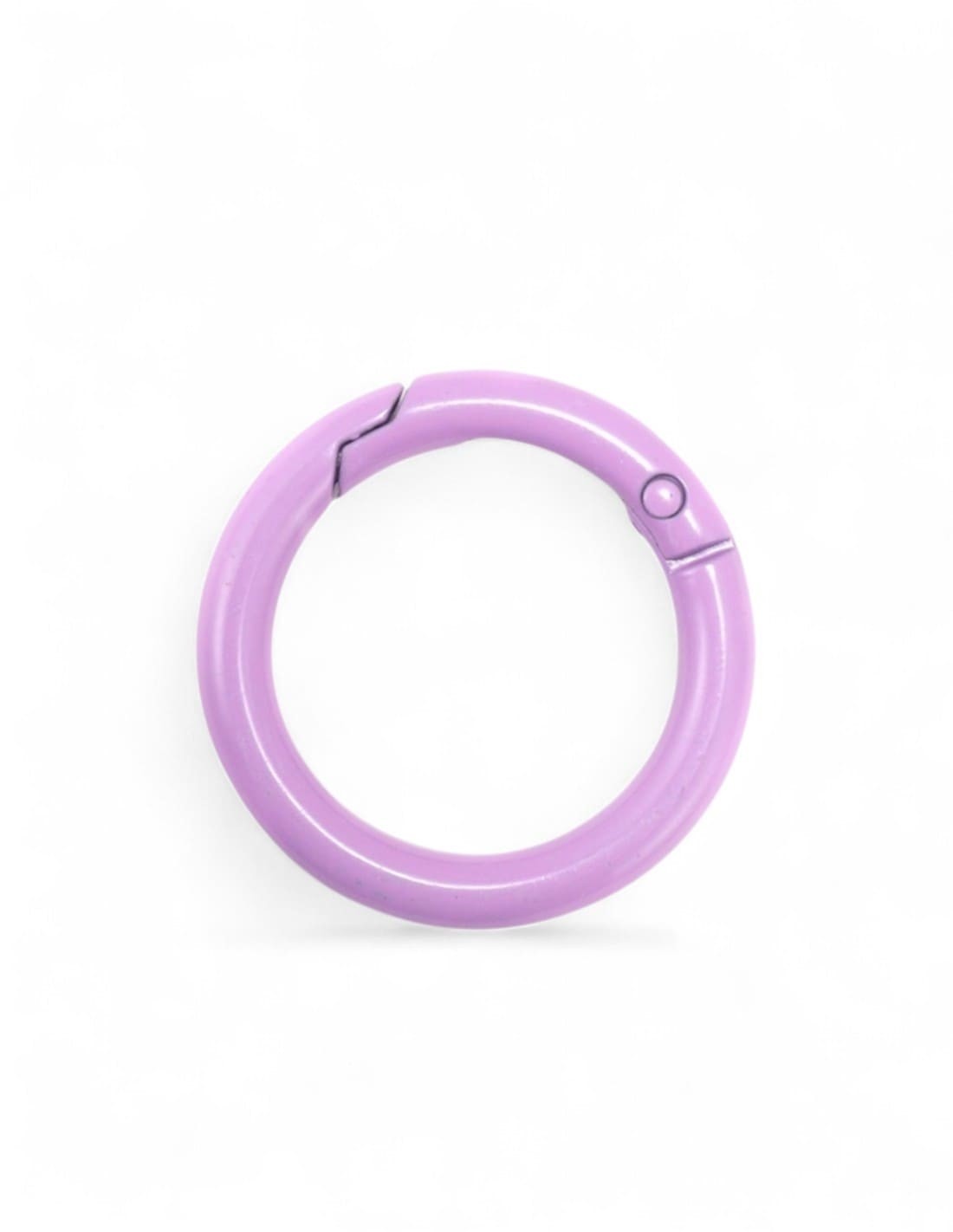 fermoir mousqueton rond bleu clair