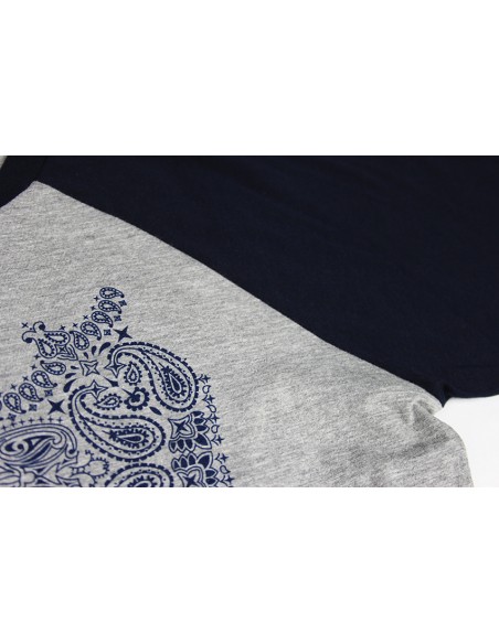 t-shirt motif paisley cachemire pour homme