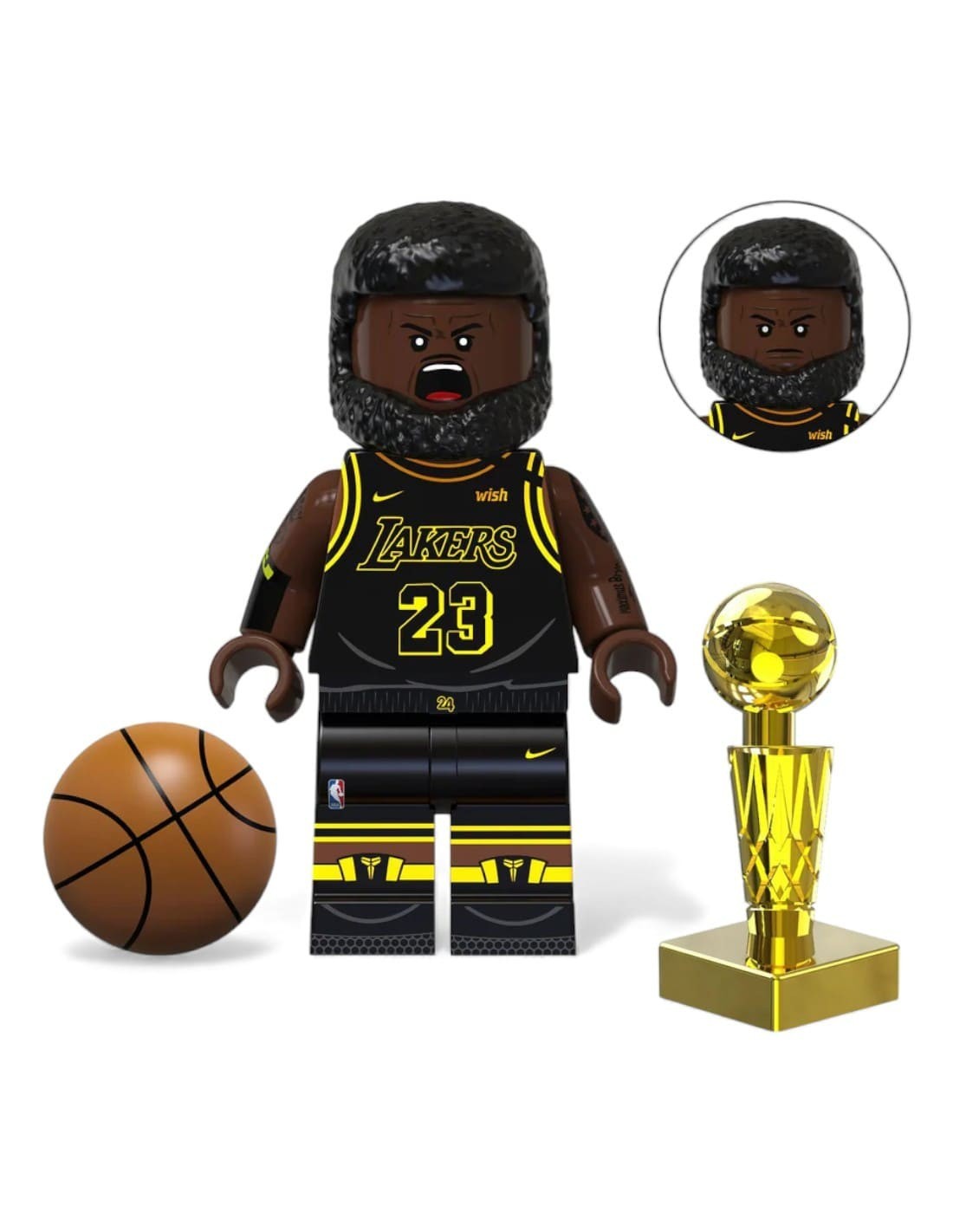 mini figurine lebron james lakers maillot jaune