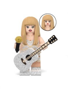 mini figurine taylor swift robe argentée