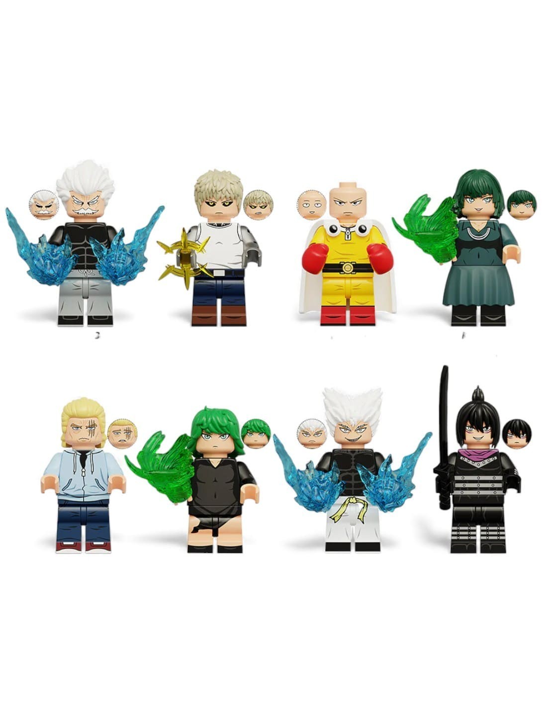 pack de mini figurines one punch man