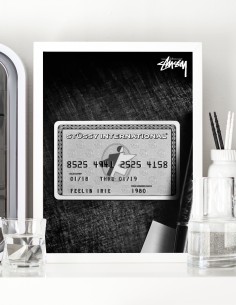 poster stussy carte de credit 2