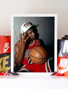 poster michael jordan three peat chicago bulls 2