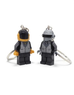porte clés figurines daft punk noir