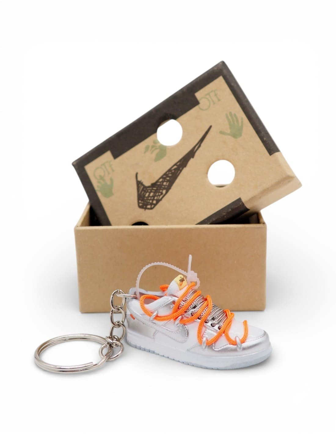 porte cle et boite nike dunk off white