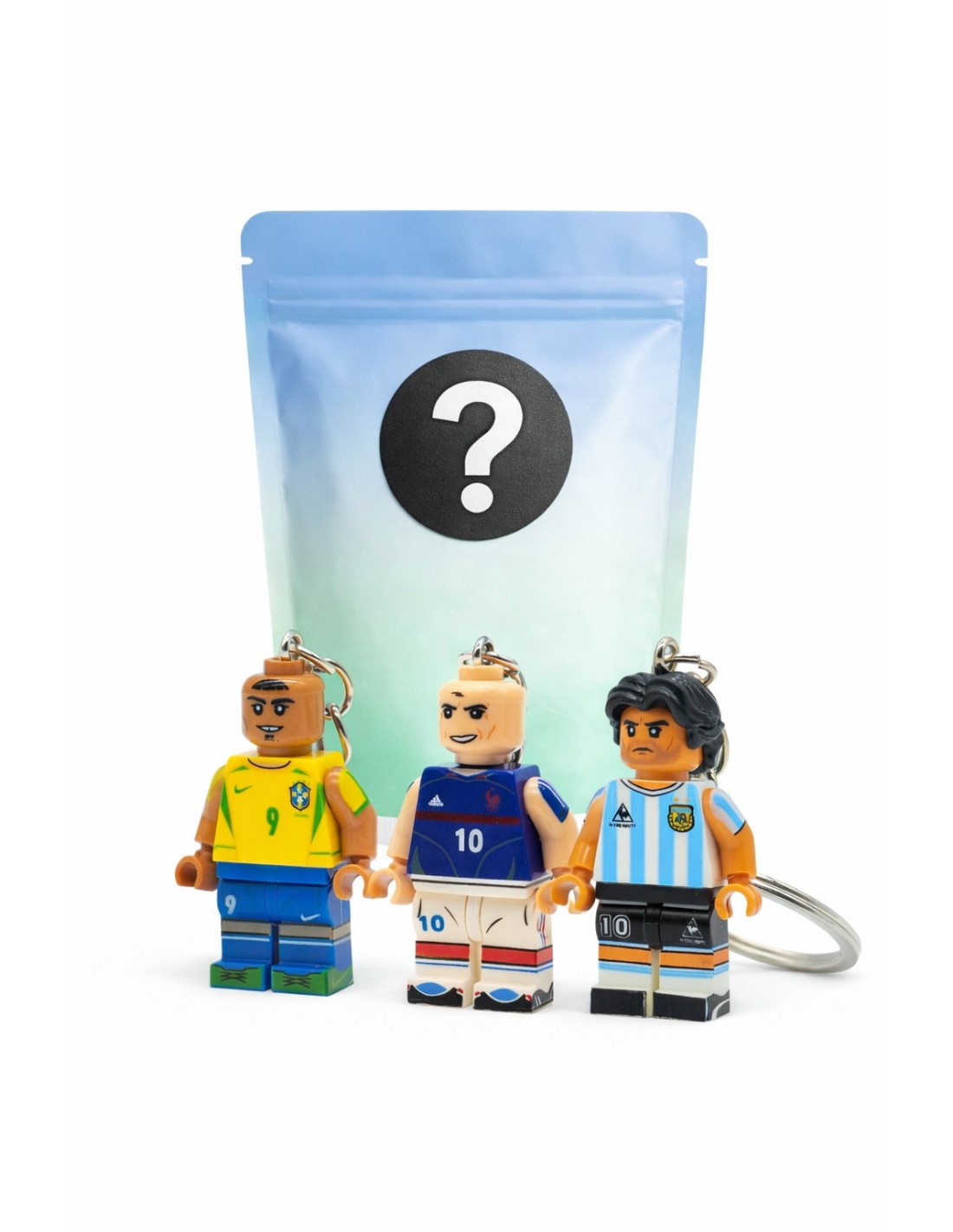 mystery box porte clé footballeur