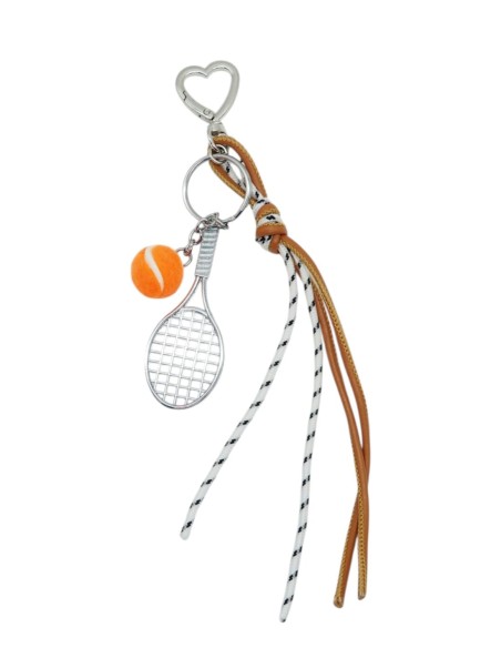 bijoux de sac tennis raquette et balle