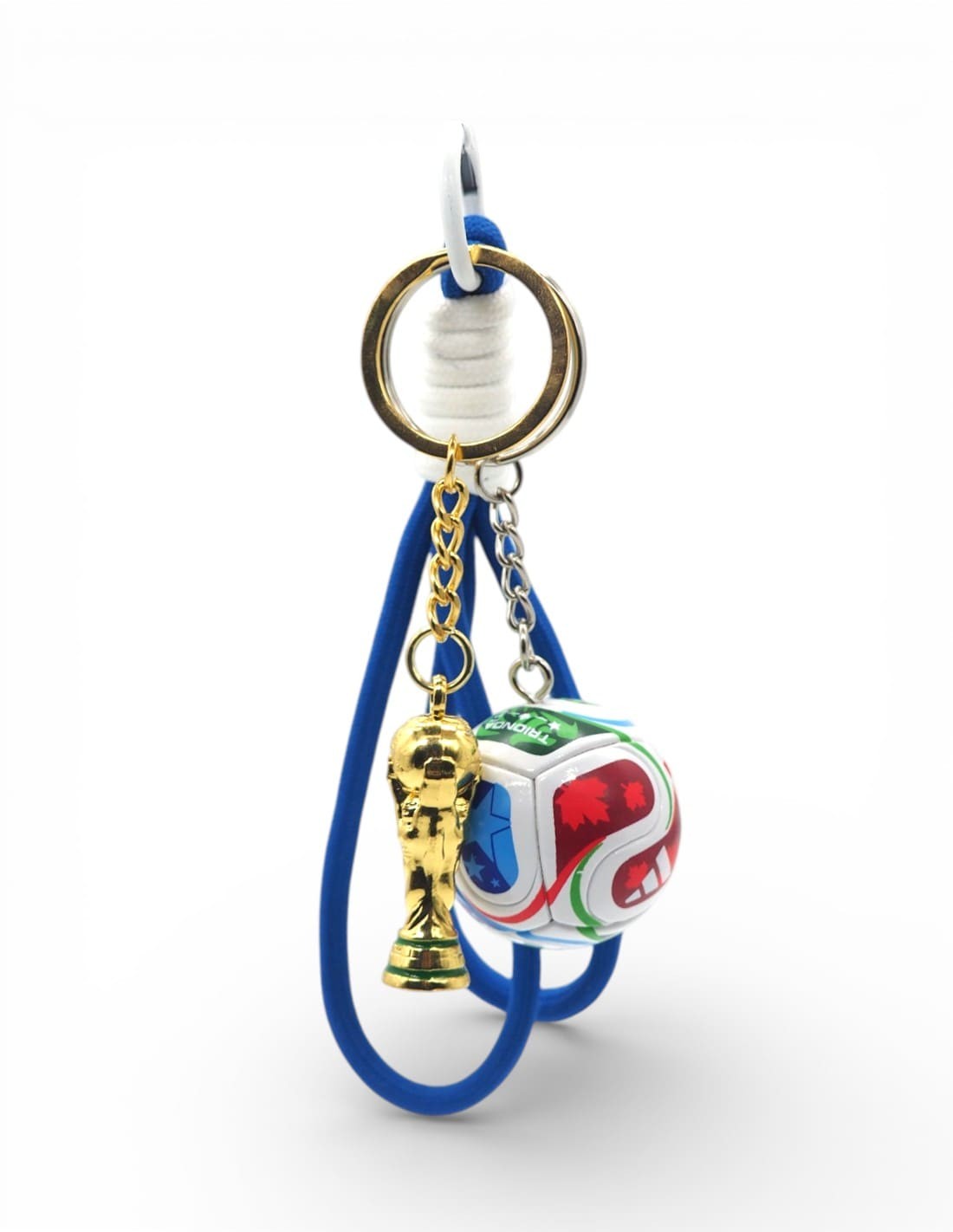porte clé football coupe du monde ballon et trophée