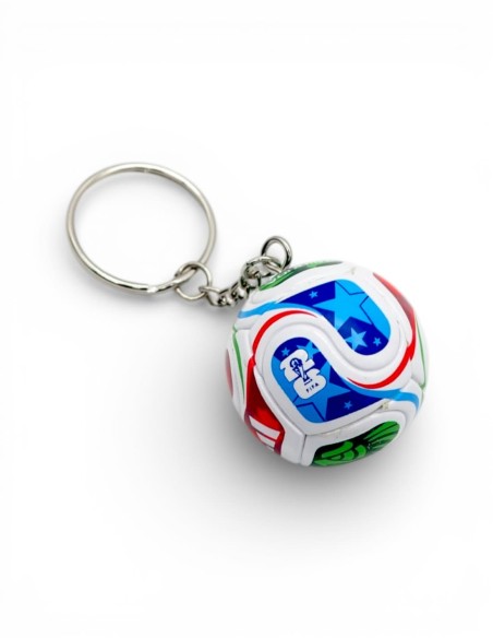 porte-clé ballon de foot coloré