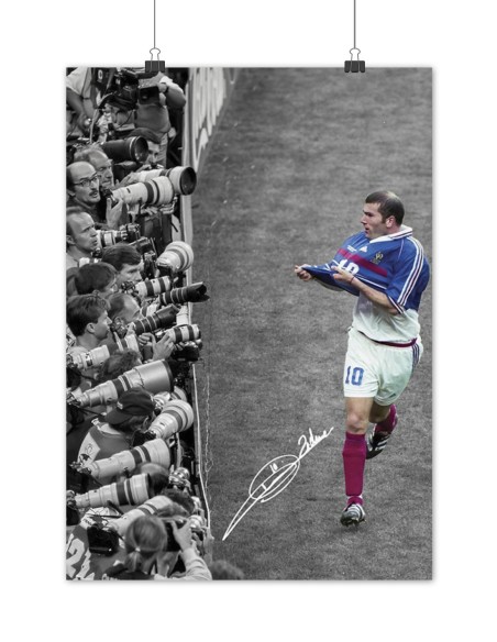 poster zidane équipe de france match