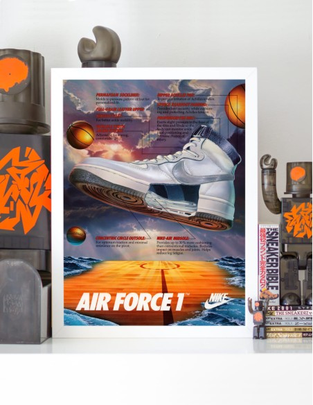 affiche pub nike air force 1 basketball