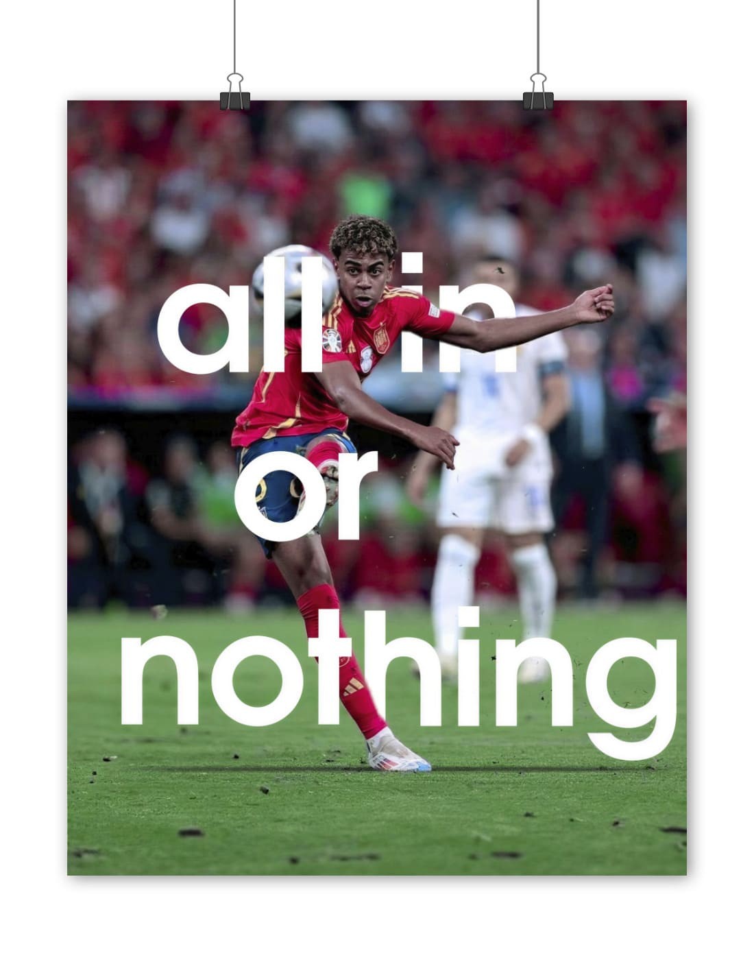 poster lamine yamal espagne all in or nothing