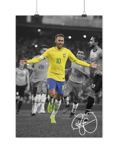 poster neymar jr brésil