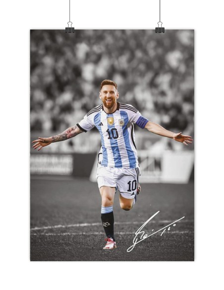 poster messi argentine match