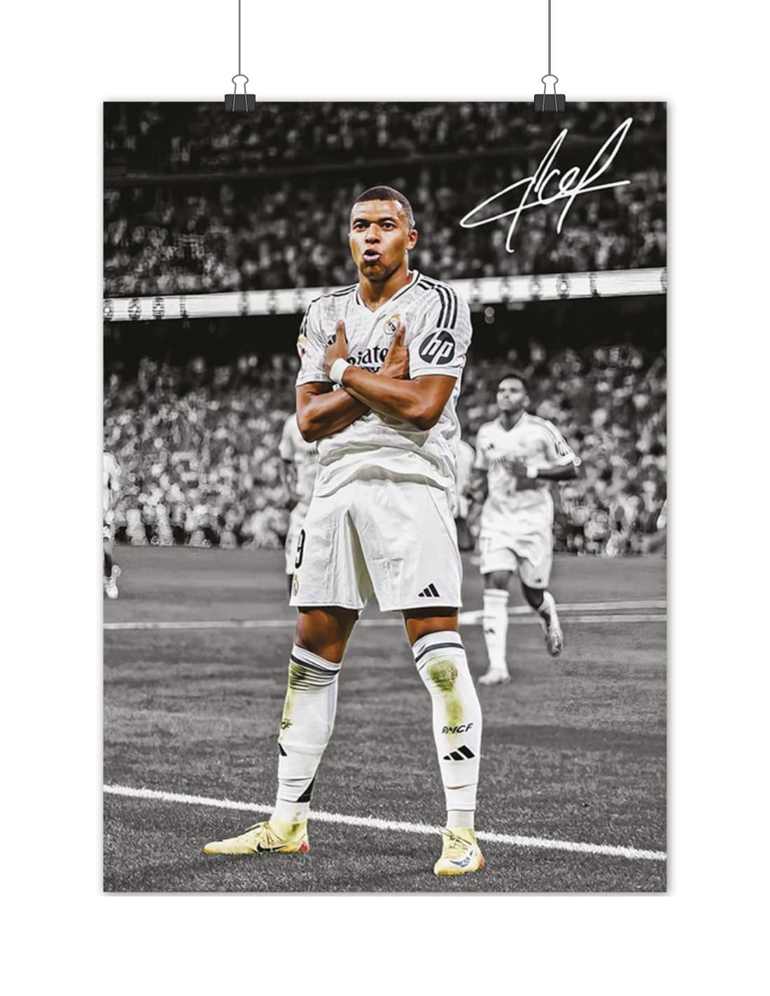 poster mbappe celebration real madrid