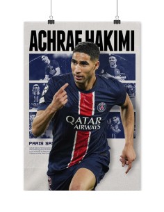 poster achraf hakimi psg