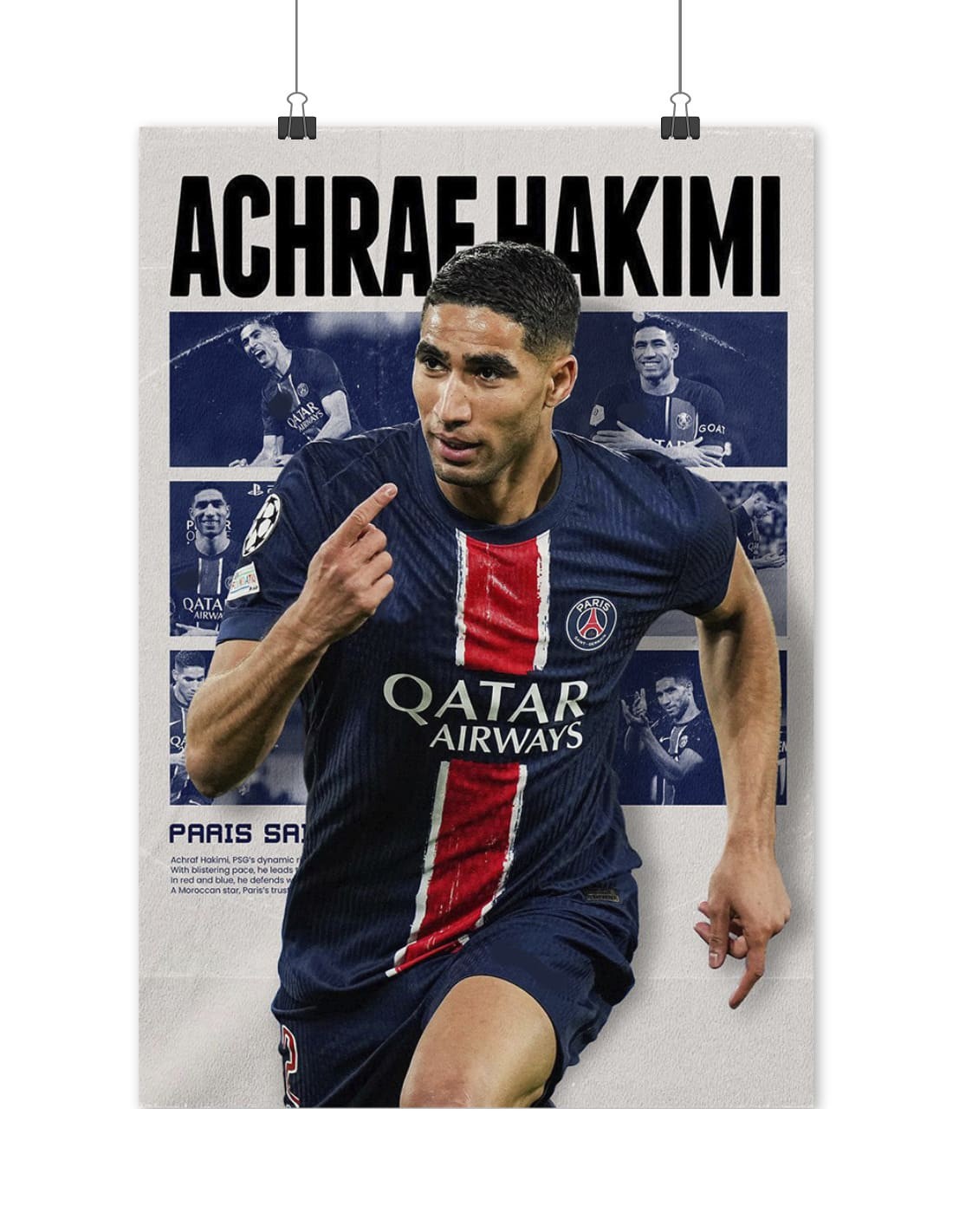 poster achraf hakimi psg