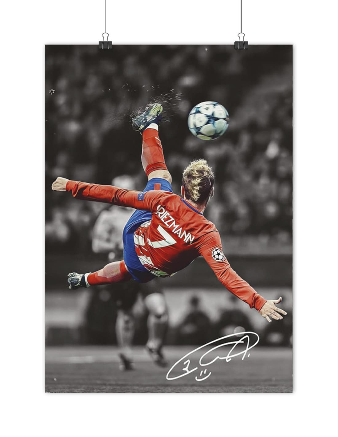 poster antoine griezmann atletico madrid match